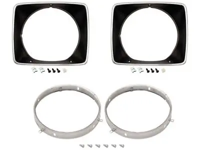 Headlight Rim Kit - Inner/Outer/Left/Right For Holden HJ HX GTS Sand Black • $341.82