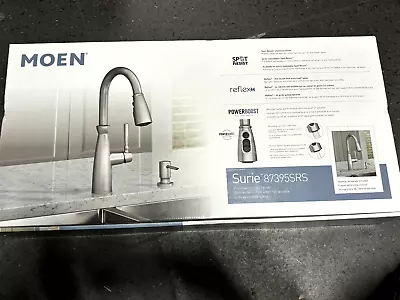 Moen Surie Stainless High Arc One-Handle Pull Down Kitchen Faucet OPEN BOX • $125