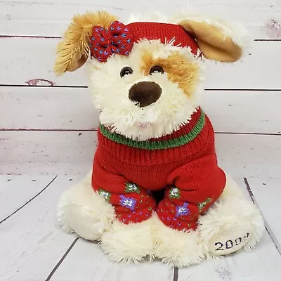 Mary Meyer 10  Puppy Dog Red Sweater 2009 Christmas Winter Stuffed Animal Plush • $11.99