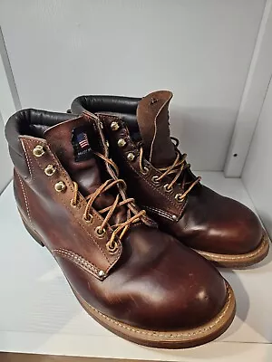 Mens Vibram Leather Boots Size 9 1/2 4e  No Reserve • $49.95