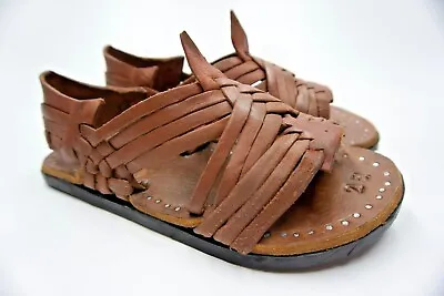 Huarache AraÑita Cruzado Rustico Vintage Mexican Sandals Acme - Mrm10 • $119