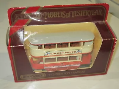 Vintage Matchbox Yesteryear Y15 Preston Strabenbahn Tramcar Golden Shred • $6.22