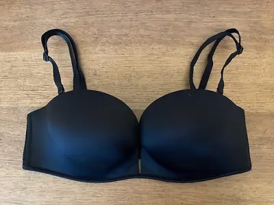 Victoria's Secret Black 38C Very Sexy Bombshell Push Up Add 2 Cup Strapless Bra • $29.99