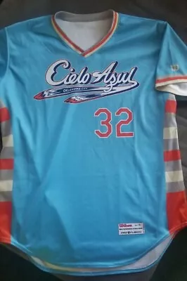 Oklahoma City Dodgers Cielo Azul Team Issued Jersey #32 MILB Minor League  • $100