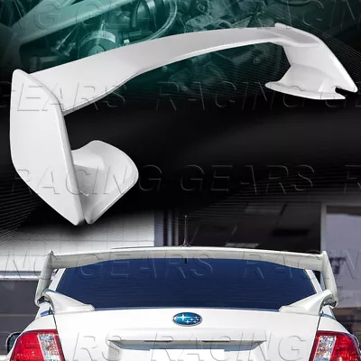 Painted White Abs Rear Trunk Spoiler Wing Fit 08-14 Subaru Impreza Wrx Sti 4-dr • $184.95