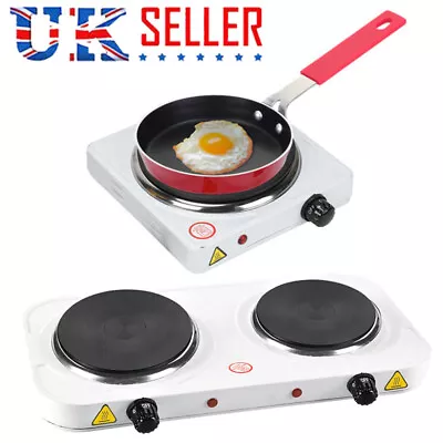 Hot Plate Electric Cookers Single Double Portable Table Top Kitchen Hob Stove UK • £12.95