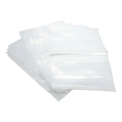 100 Resealable 4 Mil Clear Poly 8  X 10  Zip Seal Big Food Storage Bags • $24.88
