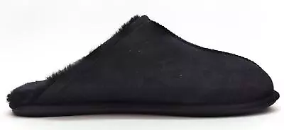 Kirkland Signature Men's Indoor Slides Shearling Scuff Slippers Black Size 12 • $19.30