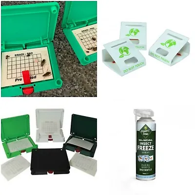 Cockroach Traps. Spider Spray. Insect Sticky Killer Traps. Bed Bug Freeze Spray • £1.99