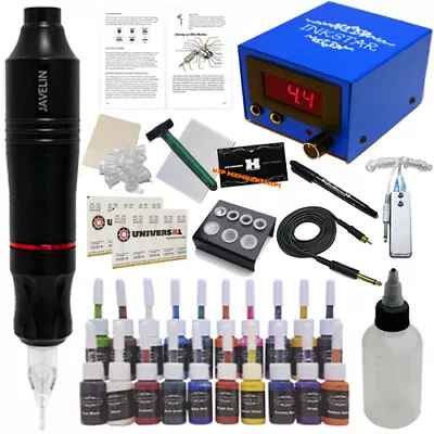 Complete Tattoo Pen Kit Professional Javelin Machine Starter Set GUN 20 Ink • $49.99