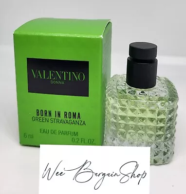Valentino Born In Roma Green Stavaganza Eau De Parfum 6ml Miniature EDP • £14.99