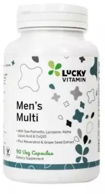 Lucky Vitamin Men's Multi 90 Veg Capsules-expiring 05/2024 • $8.99