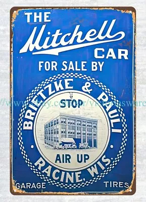 Unique Wall Art Mitchell Car Racine Wisconsin Garage Metal Tin Sign • $18.99