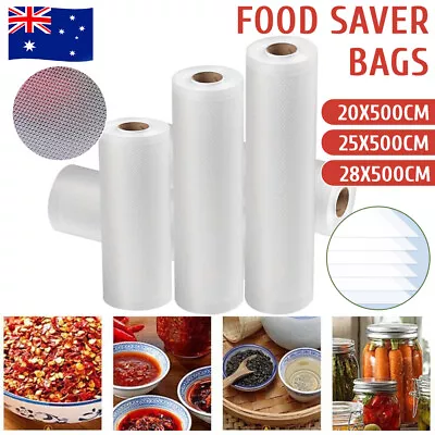Pack Food Vacuum Sealer Bags Rolls Vaccum Food Storage Saver Seal Bags • $9.99