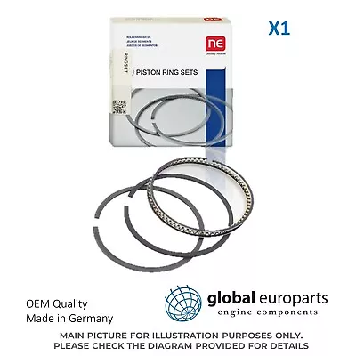 Piston Ring For Mercedes Benz 200 C200 C180 E200 Kompressor Standard M271 • $49.38