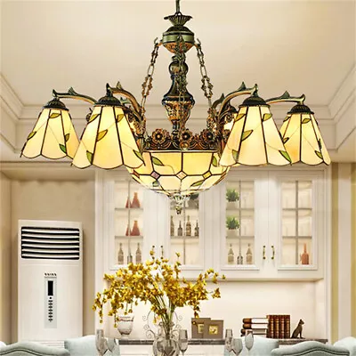 Tiffany Pendant Light Stained Glass Ceiling Hanging Lamp Multi Lights Chandelier • $329