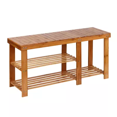 $56.41 • Buy Artiss Bamboo Shoe Rack Bench