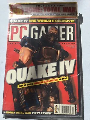 PC Gamer Mag Magazine Nov 2004 #129 Disc 7.46 CD Quake 4 Myst IV Rome War SEALED • $24.99