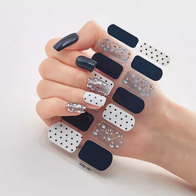 Full Size Nail Wraps Stickers Polish Toe Manicure Art Self Stick Decor 3D Decals • $1.57