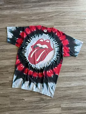 Vintage Rolling Stones T Shirt 1994 XL 90s Tie Dye Single Stitch Made In USA • $84.99