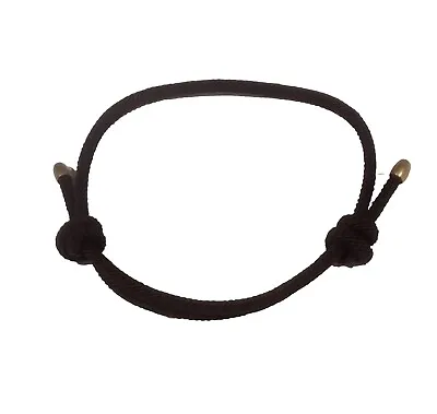 Mens Black Rope Bracelet Wristband  • £4.90