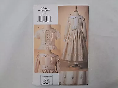 Vogue Pattern - Children's Dress (2-4) #7664 - Uncut • $14