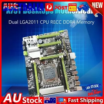 X79T LGA 2011 CPU USB3.0 M.2 SATA 4 DDR3 Desktop PC Computer Motherboard • $90.49