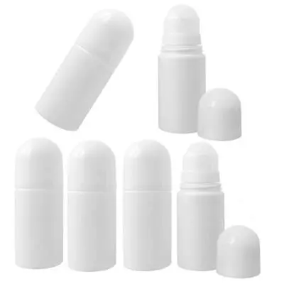 6 Pieces 1.69oz /50ml Empty Refillable Roll On Bottles Plastic Roller Bottle ... • $16.61