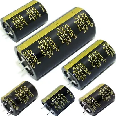 25V To 450VRange Of Snap-in Electrolytic Radial Capacitors 100uF -47000uF • £1.82
