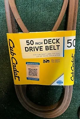 Cub Cadet Genuine Oem 50  Deck Belt 754-04077 954-04077 W/ Kevlar Mtd Troy-bilt • $35