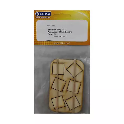 Movement Tray Skirmish  Skirmish Tray - 6 Figures 20mm Square Bases 3 Pack New • $5.49