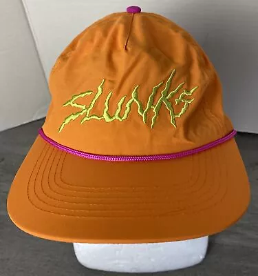 Slunks Swimwear Volleyball Orange Hat Pink Rope Snapback Adjustable Rare! • $32.95