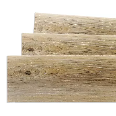 Peel And Stick Vinyl Floor Tile Brown Wood Flooring Tiles 36 X6  Vinyl Peel And • $17.49