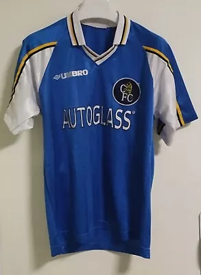 Chelsea Umbro Home Football Jersey Autoglass 1997/99 - Size - XL • £77.90