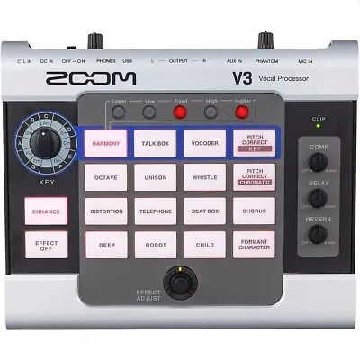 ZOOM V3 Compact Vocal Processor With Built-in Multi-Effects • $249.99