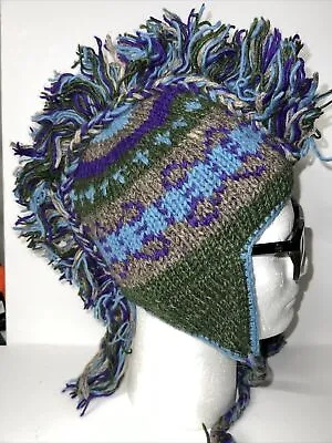 Mohawk Handmade Indian Peruvian Knitting Hat  • $12.50