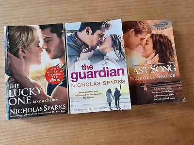 3 X  Nicholas Sparks LucKy One Last Song & The Guardian (Paperbacks) PN2 • $34.90