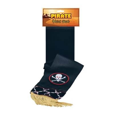 £5.89 • Buy Forum Pirate Skull & Crossbones Deluxe Waist Sash Mens Fancy Dress New