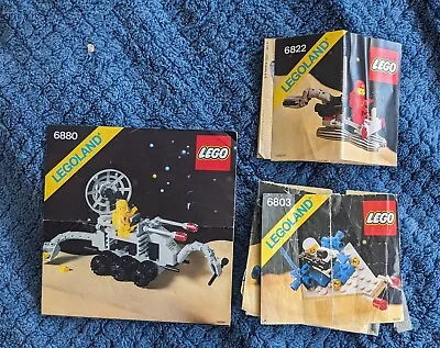 Lego Classic Space 6803 6822 6880 Instructions Only Legoland System • $18