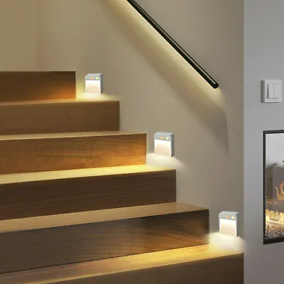 LED Step Stair Auto Light PIR Motion Sensor Pathway Stair Wall Walkway Lights   • $4.69