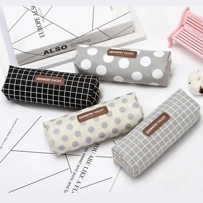£7.99 • Buy Pencil Case Girls Pack Of 4 Polka Dot,square Pattern ,perfect For School/college