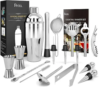 RATEL Professional Cocktail Making Set 17 Pieces Cocktail Shaker Set  - New • £19.95