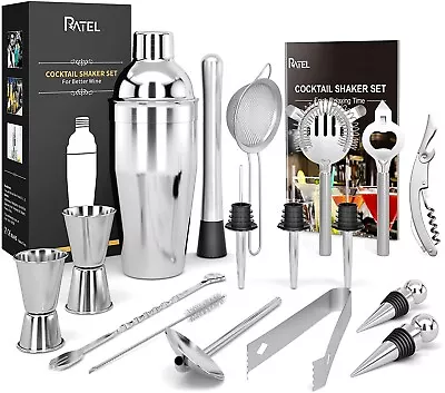 £18.95 • Buy RATEL Professional Cocktail Making Set 17 Pieces Cocktail Shaker Set  - New