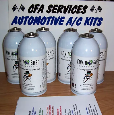 6 ENVIROSAFE REPLACEMENT REFRIGERANT / 1995-Older Cars VINTAGE R12 SUPPORT • $68.88