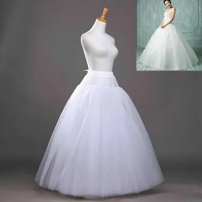 RULTA 3 / 8 Layers Tulle No Hoop Wedding Dress Petticoat Underskirt Crinoline H1 • £15.20