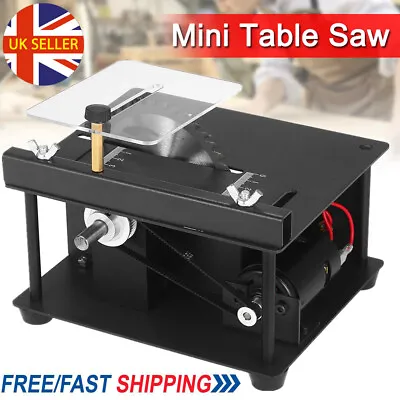 Mini Table Saw Woodworking Cutting Tool Polish Machine Bench Saw Multifunctional • £45.90