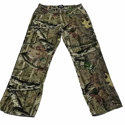 Mossy Oak Pants Mens 35x29 Camo Break Up Infinity Soft Jeans Hiking Hunting Work • $29.88