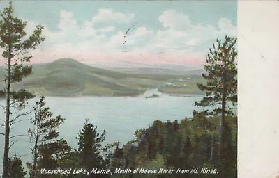 Moosehead Lake Maine Mouth Of Moose River From Mt. Kineo 1906 Postcard • $3.77