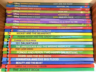 Disney Wonderful World Of Reading 23 HC Vintage Lot Of  Grolier / Scholastic • $34.50