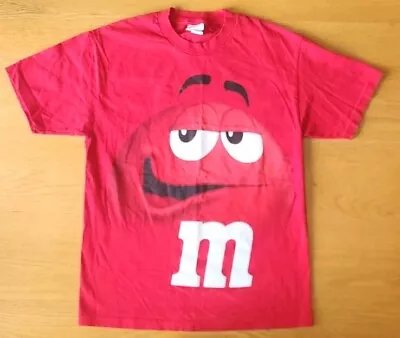 Vintage M&M’s MM Red T-Shirt Men's Size Large Promo Tee • $24.99